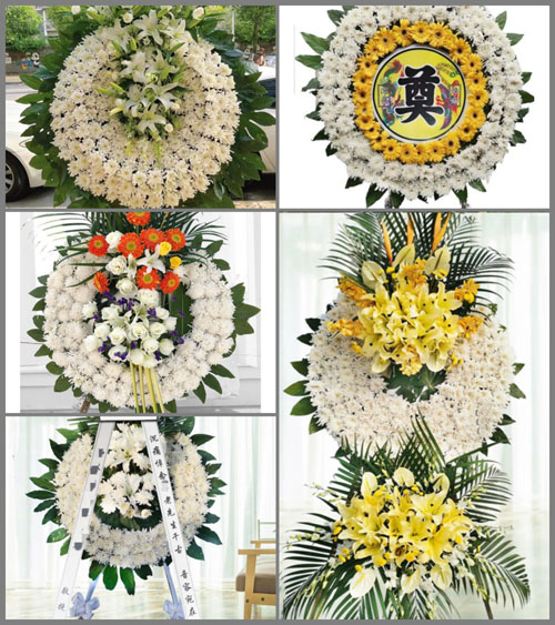 广东梅州市五华县龙村镇南口村花圈速递